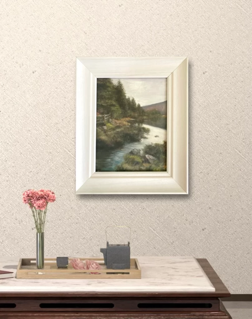 Glanteenassig, Castlegregory mountain river landscape oil painting – Dingle Peninsula, Wild Atlantic Way – by Deirdre Hayes