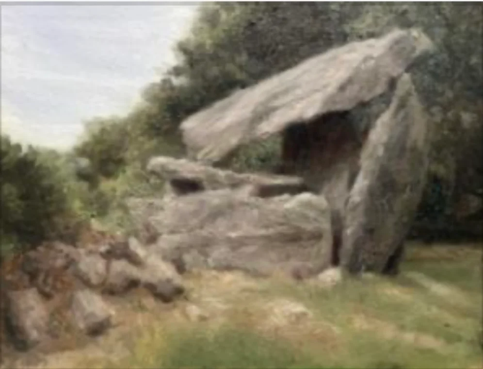 Dolmen oil painting Deirdre Hayes in co. Kilkenny 