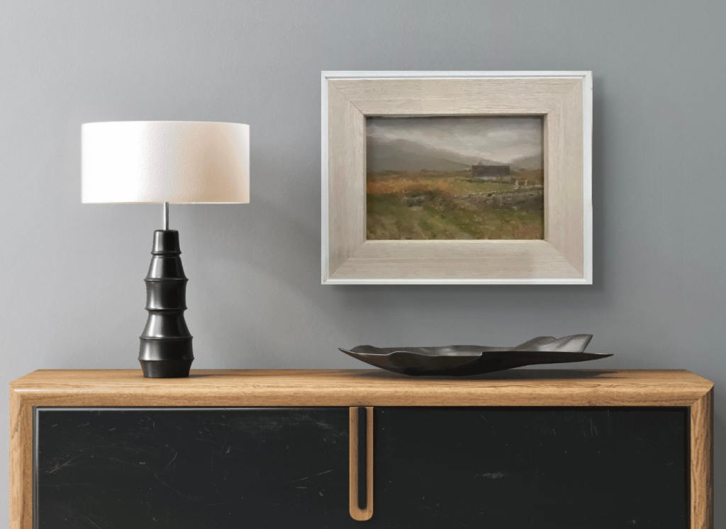 Bridge at the Maharees near Castlegregory, County Kerry, original Irish coastal landscape painting by Deirdre Hayes.