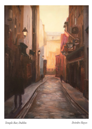 Temple bar dublin card by Deirdre Hayes