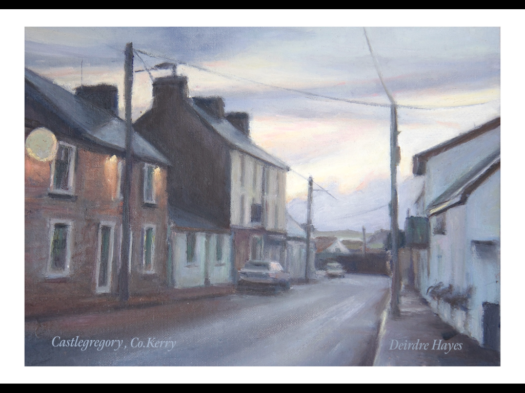 Castlegregory village greeting card by artist Deirdre hayes