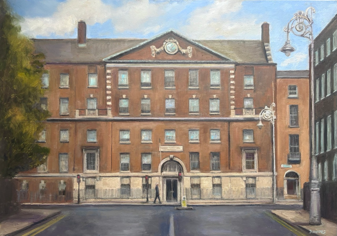 Oil painting commission of the National Maternity Hospital in Dublin by Irish artist Deirdre Hayes